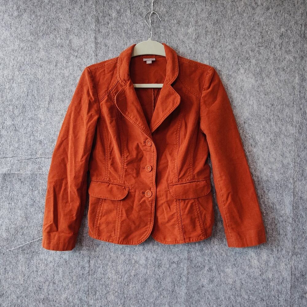 J.Jill Slim Fit Academia Preppy Timeless Military Collar Office Victorian Blazer